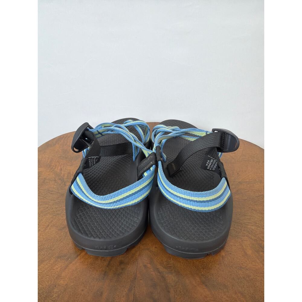Chaco Blue Yellow Strap Buckle Outdoor Sandals Size 8 - Picture 4 of 6